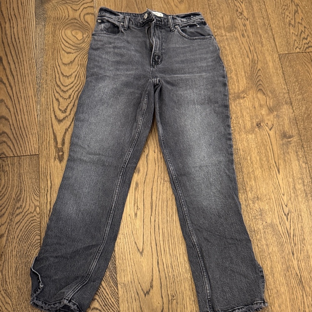 Abercrombie & Fitch Charcoal Straight Leg Jeans